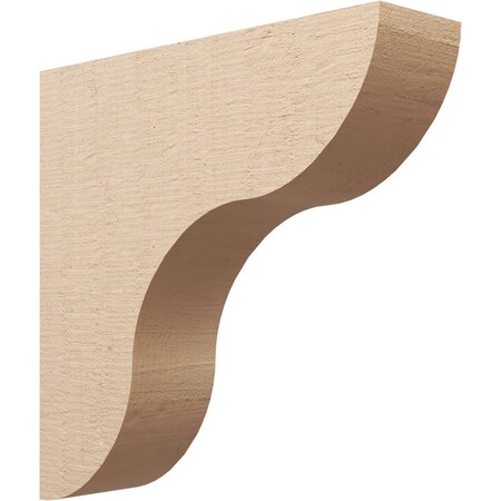 Ekena Millwork 9"W x 36"D x 36"H Thin Carmel Rough Cedar Woodgrain TimberThane Corbel, Primed Tan CORUR09X36X36CARRCPR